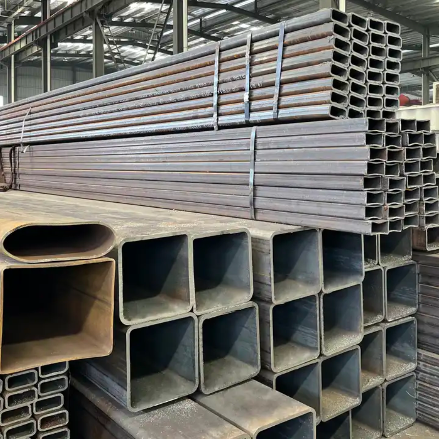 Tianjin Mild Carbon Welded Metal Black Iron Hollow Section Rectangular And Square Steel Pipe Q235b 200x200 Square Tube